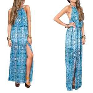 Show Me Your MUMU Heather Halter dress